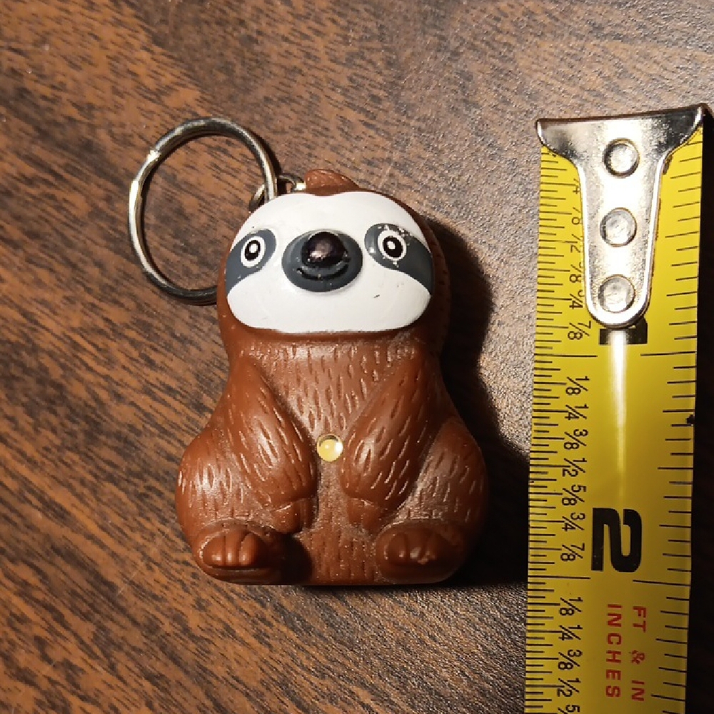 Brown Sloth Keychain for Small Pets